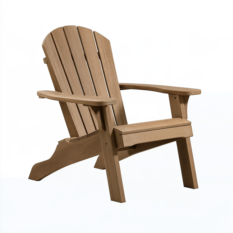 Fauteuil de jardin 80 x 90 x 95 cm en bois marron style Adirondack