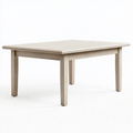 Table de salle à manger 140 x 80 cm en bois beige style contemporain