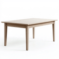 Table à manger 160 x 80 x 75 cm en bois finition chêne clair style scandinave