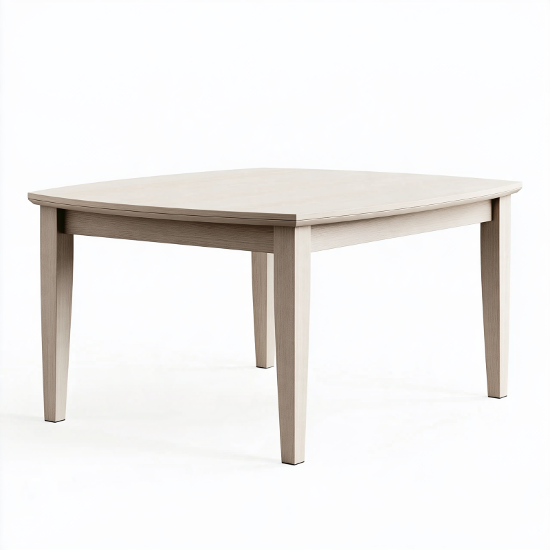 Table à manger 140 x 80 x 75 cm en bois beige style contemporain